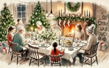 Home for the Holidays by Southwestern College Art Therapy student, Ali Simmel